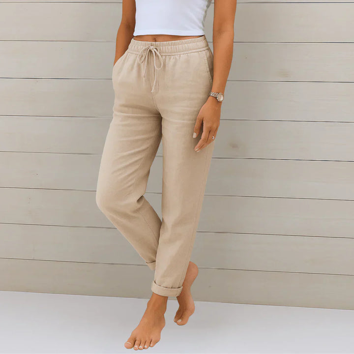 Céleste & Co | PANTALON EN LIN MÉLANGÉ POUR FEMME
