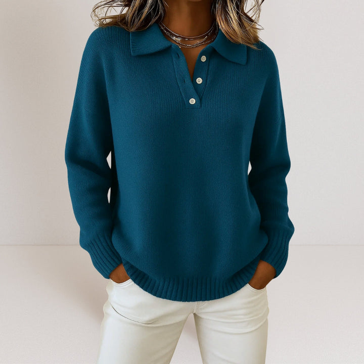 Olivia™ | Pull en maille douce avec col
