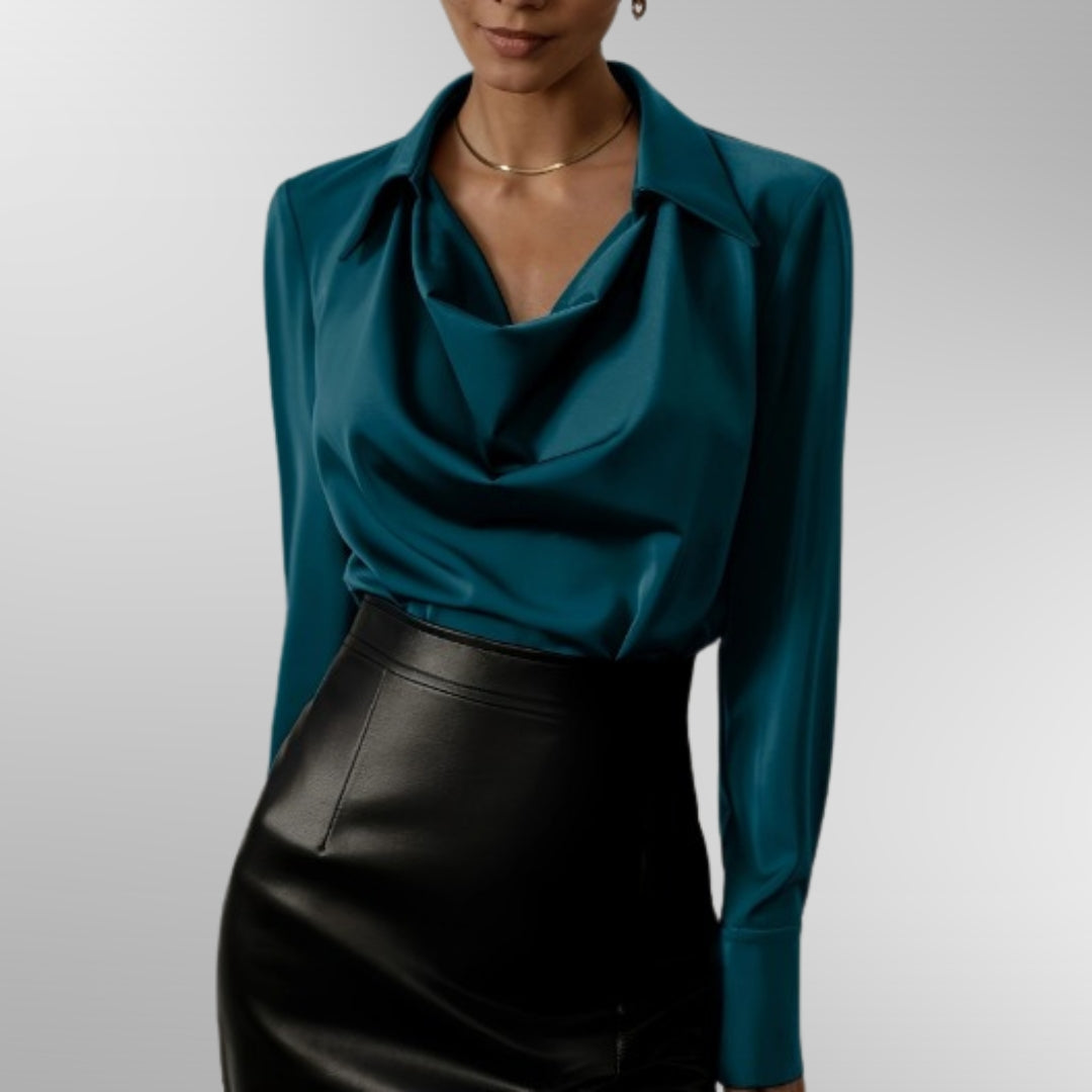 Violet | Blouse en Satin Élégante