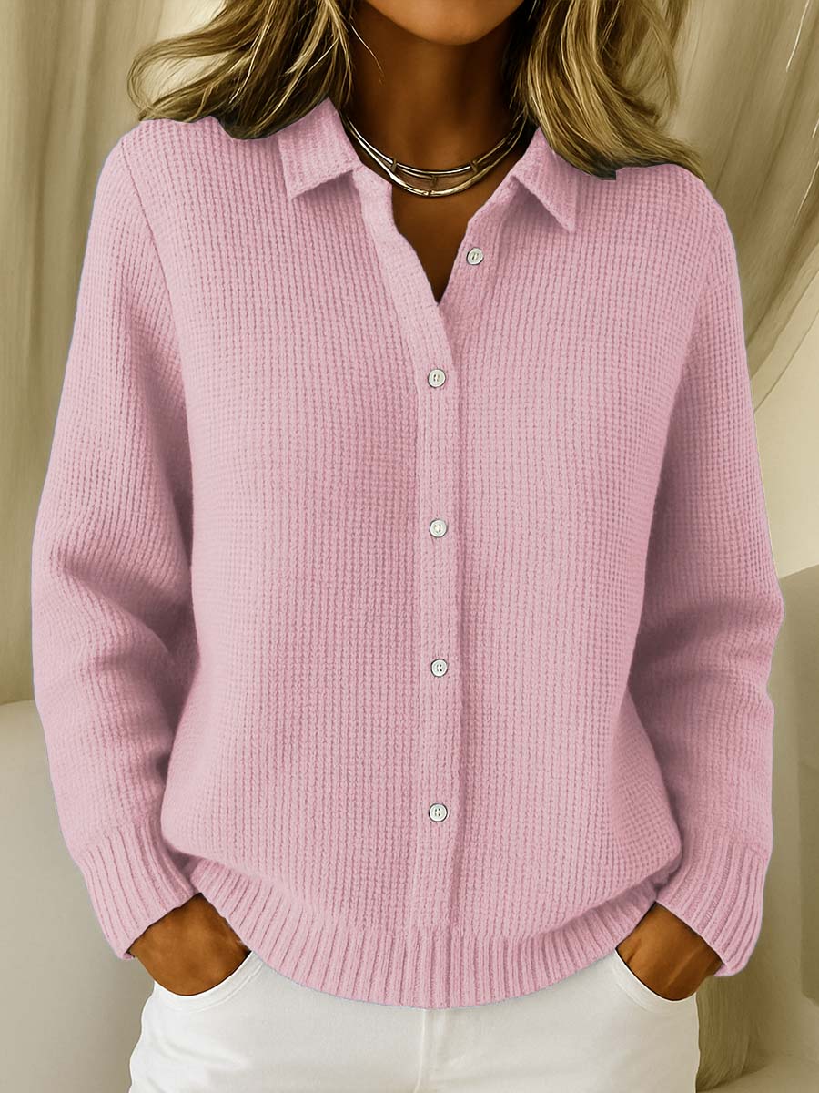 Elena | Cardigan Classique en Maille Douce