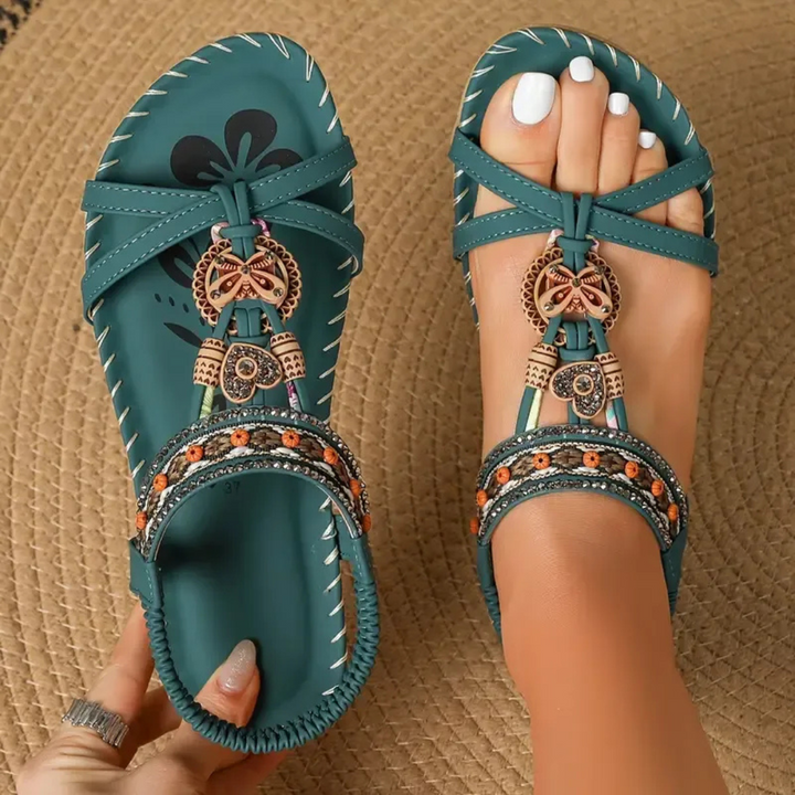 Camille | Sandales orthopédiques de style Ibiza pour confort et élégance