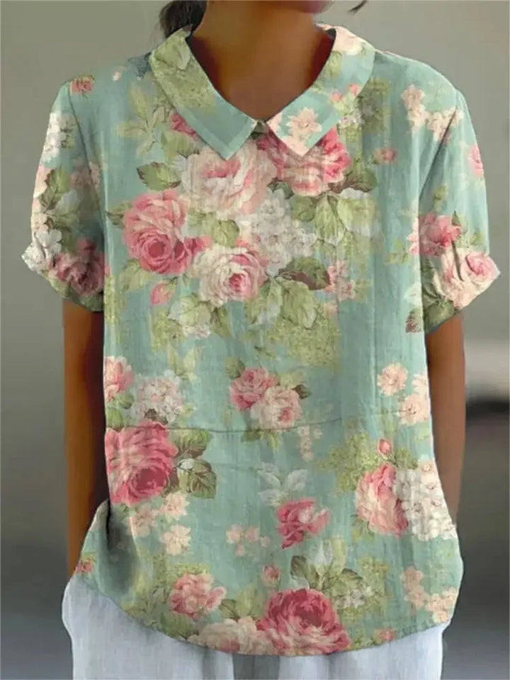 Manon | CHEMISE FLORALE RÉTRO POUR FEMME