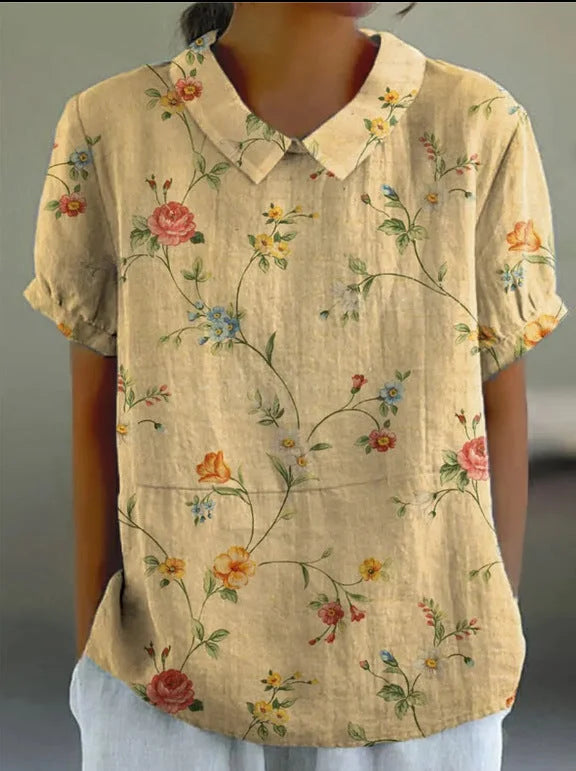 Manon | CHEMISE FLORALE RÉTRO POUR FEMME