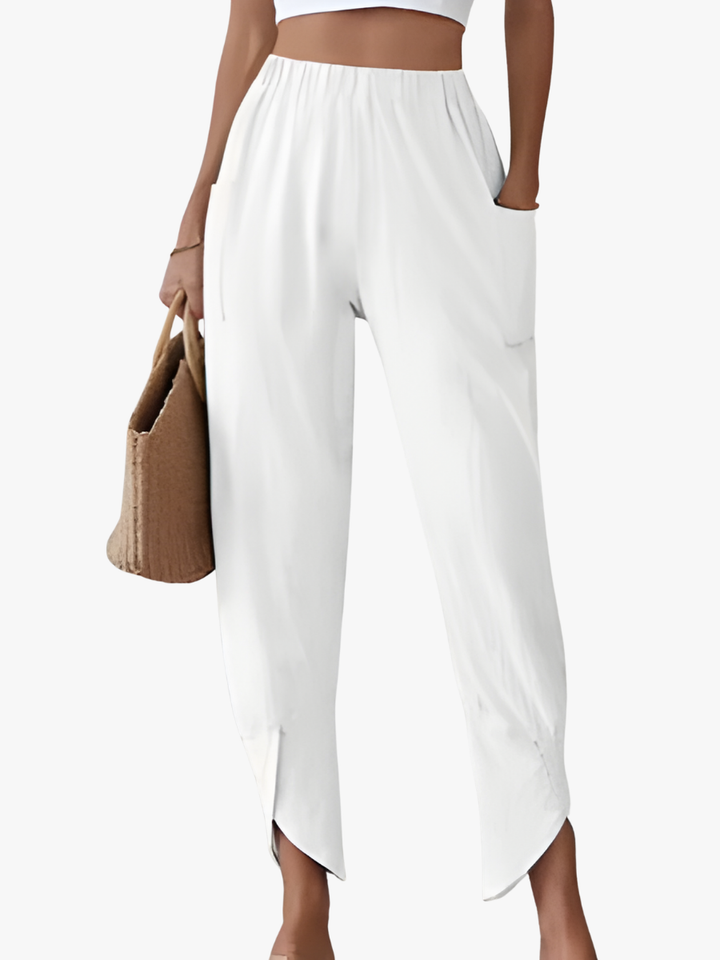 Céleste & Co | PANTALON DROIT EN LIN POUR FEMMES