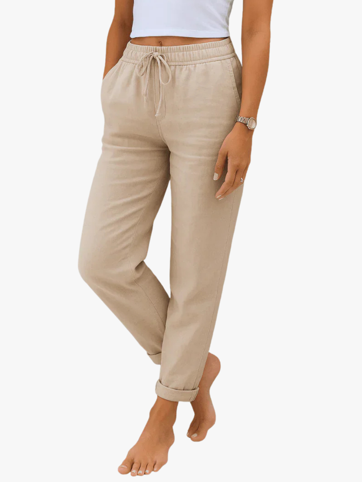 Céleste & Co | PANTALON EN LIN MÉLANGÉ POUR FEMME