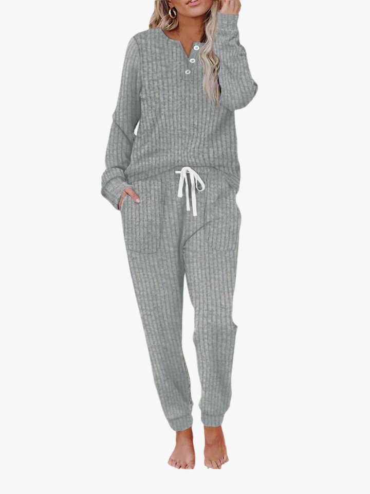 Céleste & Co | ENSEMBLE PYJAMA CÔTELÉ POUR FEMMES