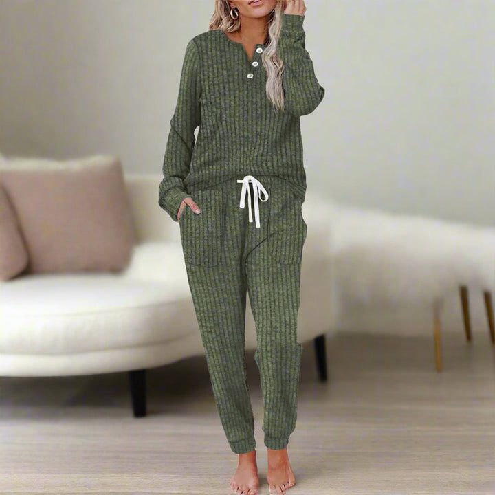 Céleste & Co | ENSEMBLE PYJAMA CÔTELÉ POUR FEMMES