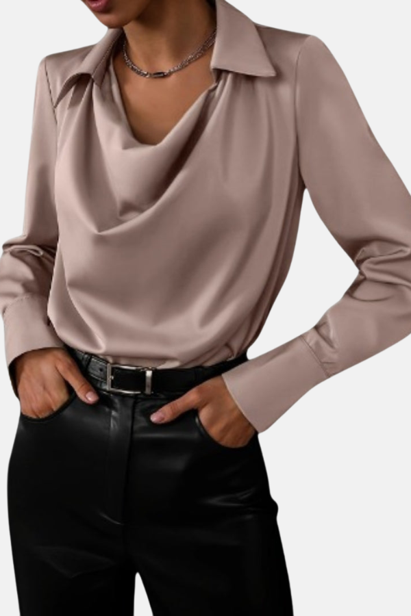 Violet | Blouse en Satin Élégante
