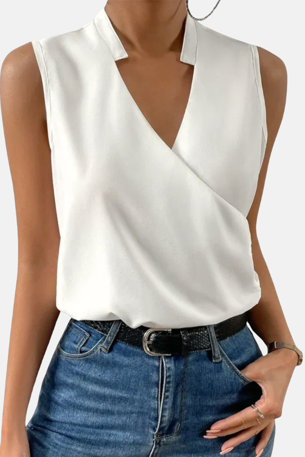Loretta | Haut V-neck sophistiqué