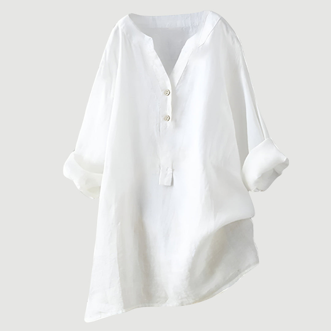 Celeste & Co | BLOUSE EN MÉLANGE DE LIN POUR FEMMES