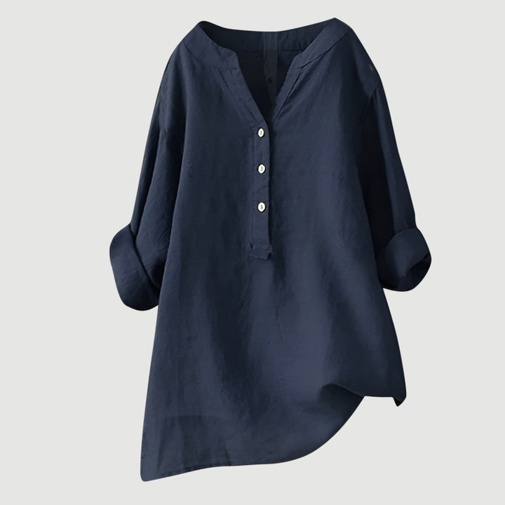 Celeste & Co | BLOUSE EN MÉLANGE DE LIN POUR FEMMES