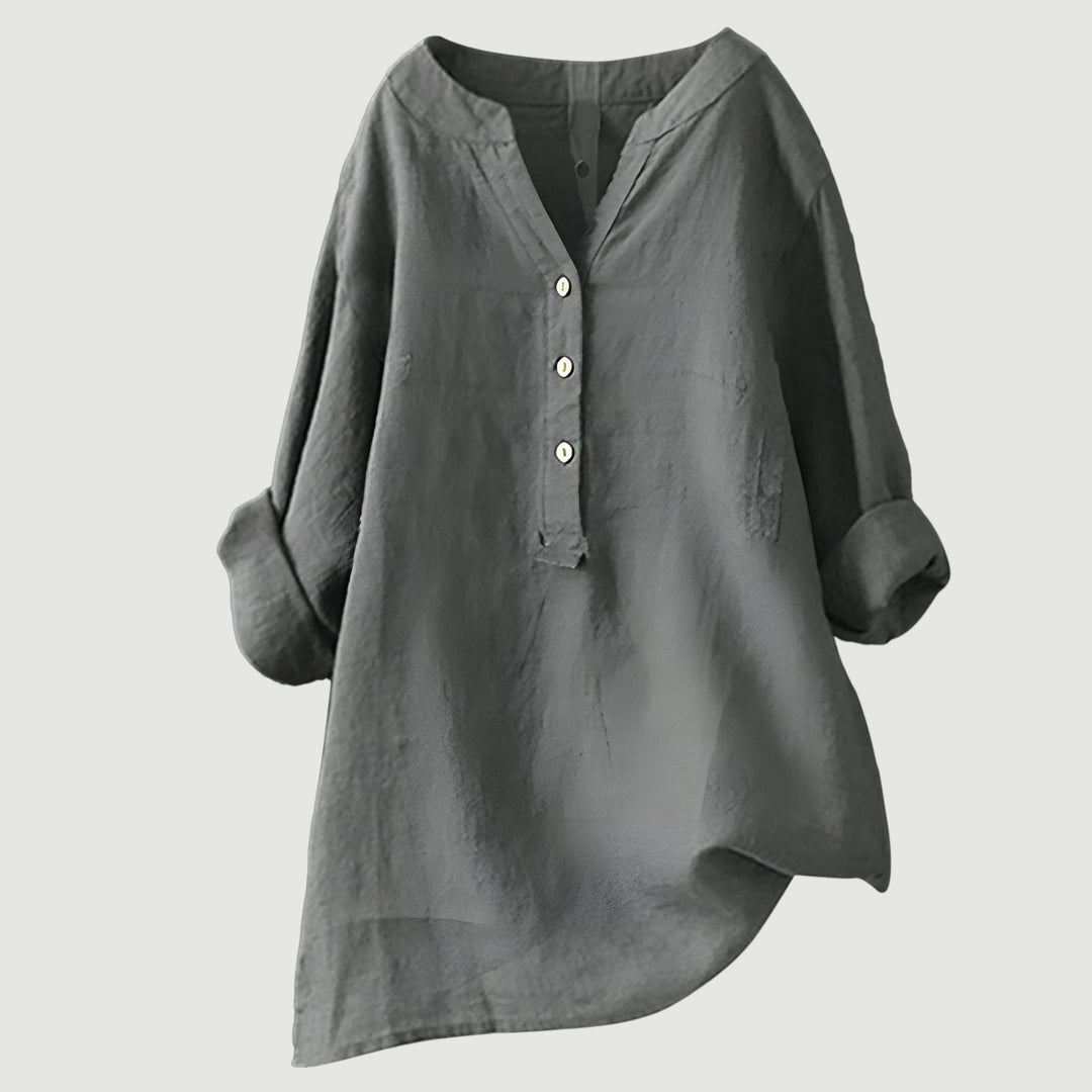 Celeste & Co | BLOUSE EN MÉLANGE DE LIN POUR FEMMES