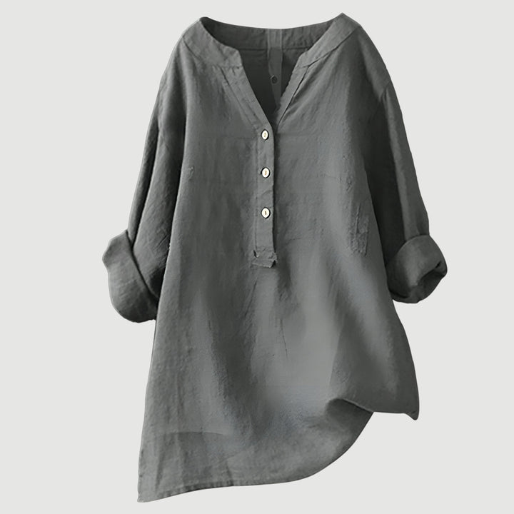 Celeste & Co | BLOUSE EN MÉLANGE DE LIN POUR FEMMES