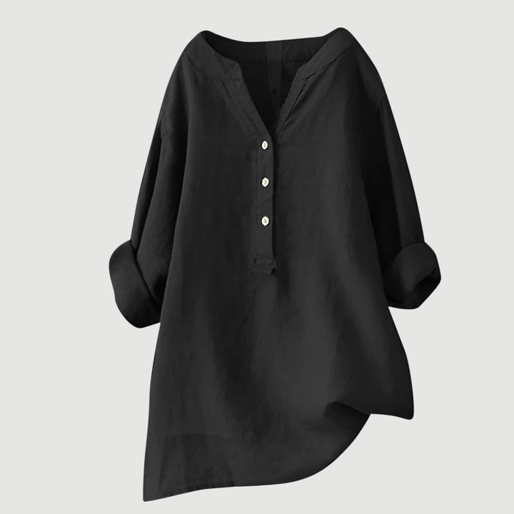 Celeste & Co | BLOUSE EN MÉLANGE DE LIN POUR FEMMES