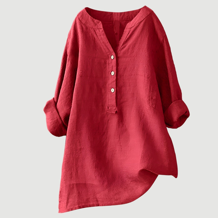 Celeste & Co | BLOUSE EN MÉLANGE DE LIN POUR FEMMES