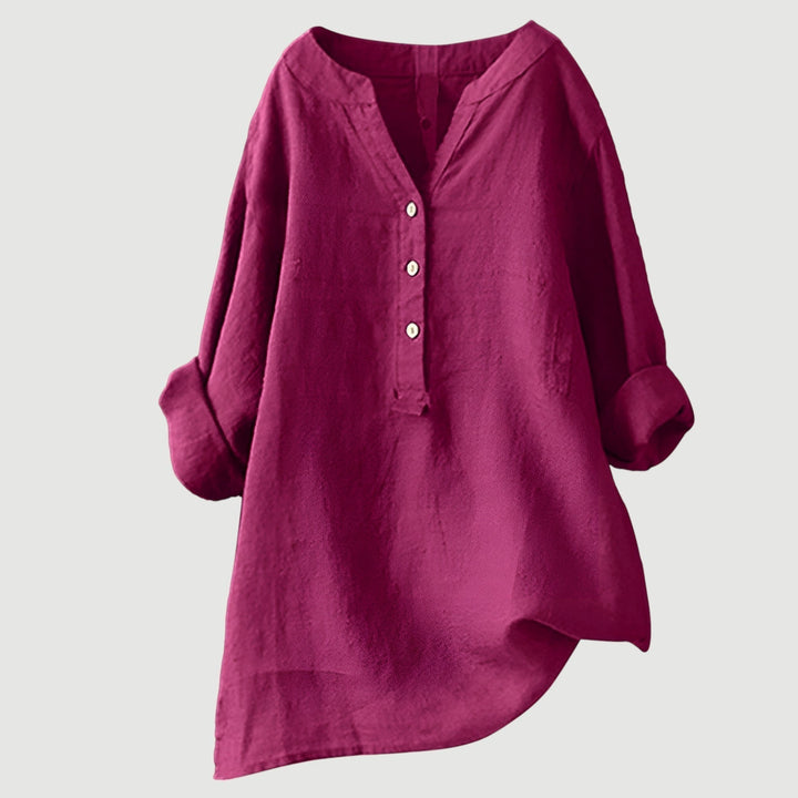 Celeste & Co | BLOUSE EN MÉLANGE DE LIN POUR FEMMES