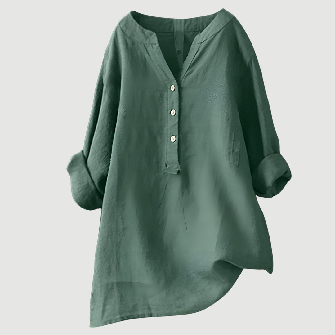 Celeste & Co | BLOUSE EN MÉLANGE DE LIN POUR FEMMES