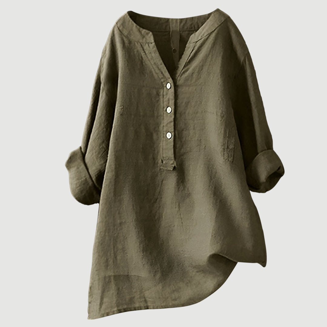Celeste & Co | BLOUSE EN MÉLANGE DE LIN POUR FEMMES