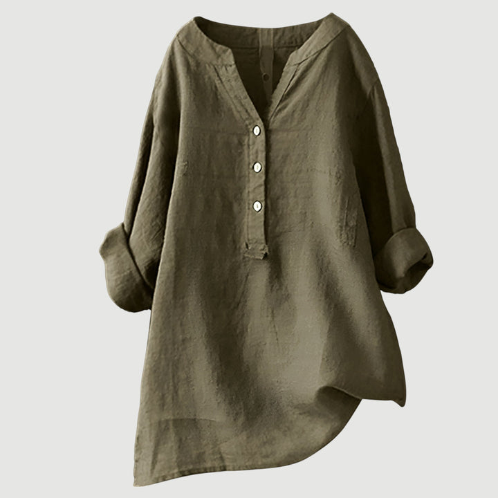 Celeste & Co | BLOUSE EN MÉLANGE DE LIN POUR FEMMES