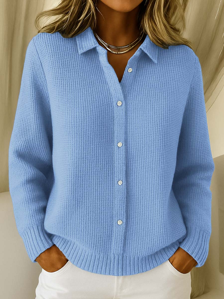 Elena | Cardigan Classique en Maille Douce