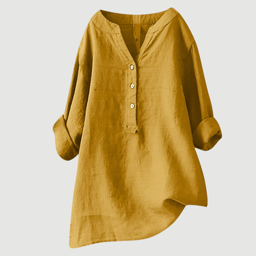Celeste & Co | BLOUSE EN MÉLANGE DE LIN POUR FEMMES