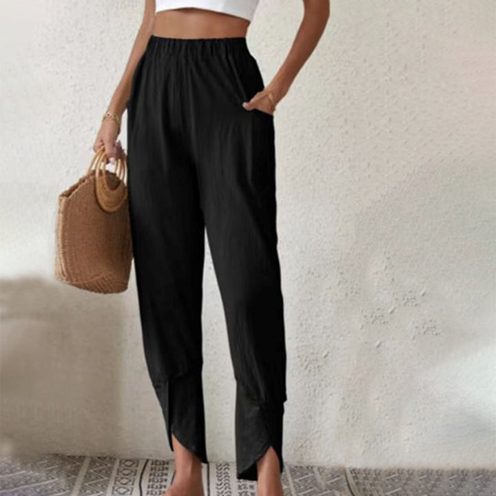 Céleste & Co | PANTALON DROIT EN LIN POUR FEMMES